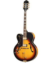 Epiphone Broadway Traditional Hollowbody Left-Handed Vintage Sunburst - EOBDWVSGHRL