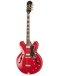 Epiphone Masterbilt Gem Archer Oasis Signature Sheraton Thinline Semi-Hollowbody Cherry Red - EMGASCHGH1