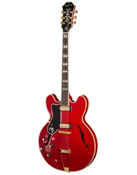 Epiphone Masterbilt Gem Archer Oasis Signature Sheraton Left-Handed Thinline Semi-Hollowbody Cherry Red - EMGASCHGH1L