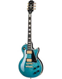 Epiphone Les Paul Custom Quilt Mahogany Top Ocean Burst - EILPCOBGH3