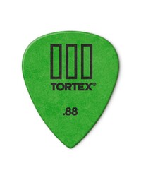 Dunlop .88 Tortex T3 Pick - Green