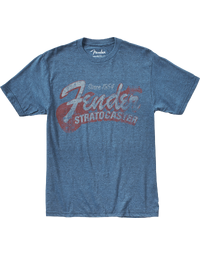 Fender Since 1954 Stratocaster T-Shirt Blue XXL