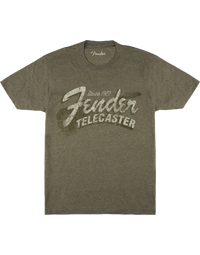 Fender Since 1951 Telecaster T-Shirt Military Heather Green S