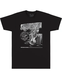 Fender Stratocaster 70th Anniversary T-Shirt Black S