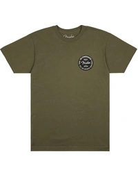 Fender Stratocaster 70th Anniversary Badge T-Shirt Olive S
