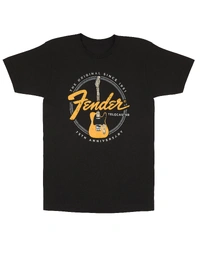 Fender Telecaster 75th Tele Tee Vintage Black XXL