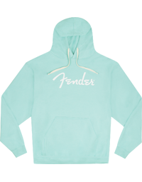 Fender Spaghetti Logo Hoodie Daphne Blue XXL