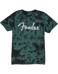 Fender Spaghetti Logo Tie-Dye T-Shirt Blue XL