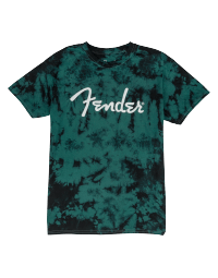 Fender Spaghetti Logo Tie-Dye T-Shirt Blue XL