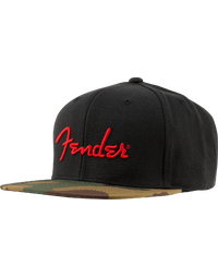 Fender Camo Flatbill Hat Camo, One Size Fits Most