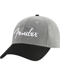 Fender Hipster Dad Hat Gray and Black One Size Fits Most