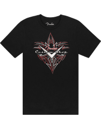 Fender Custom Shop Pinstripe T-Shirt Black L