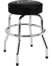Fender Spaghetti Logo Pick Pouch Barstool Black/Chrome 24"