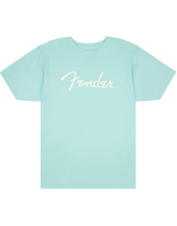 Fender Spaghetti Logo T-Shirt Daphne Blue XXL