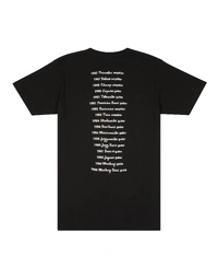 Fender Logo Date Back Tee Black M