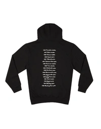 Fender Logo Date Back Hoodie Black S