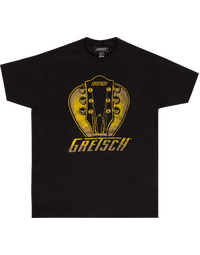 Gretsch Headstock Pick T-Shirt Black Medium