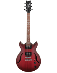 Ibanez AM53 SRF Artcore Guitar Sunburst Red Flat