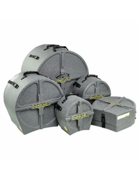 Hardcase HROCKFUS(3) Lined Series Rock Fusion Drum Kit Case Set Granite 10T 12T 16FT 22B 14S