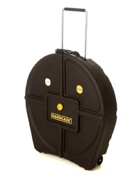 Hardcase HN9CYM22 22" Black Cymbal Case w/ Handle & Wheels Black