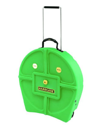 Hardcase HN12CYM24 24" Cymbal Case w/ Handle & Wheels Light Green