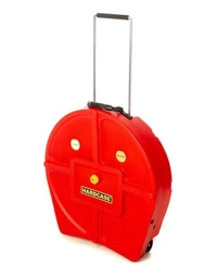 Hardcase HN12CYM24 24" Cymbal Case w/ Handle & Wheels Red