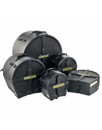 Hardcase HROCKFUS(3) Standard Series Rock Fusion Drum Kit Case Set Black 10T 12T 16T 22B 14S