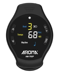 Aroma AM-702P Rechargeable Clip-On Metronome Black