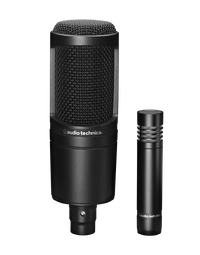 Audio Technica AT2041SP 20 Series Studio Microphone Package with AT2020 Large Diaphragm & AT2021 Small Diaphragm Condenser Mics