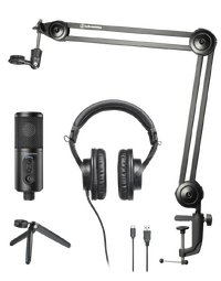 Audio Technica AT CREATOR PACK ATR Series Content Creation Pack for Streaming, Podcasting and Recording