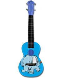 Kealoha AUP2453 Concert Ukulele Blue Elephant