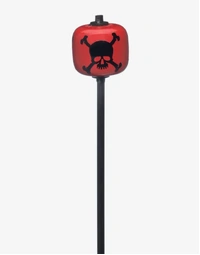 Danmar 778BSK R/T 69 Kick Beater Red Wood Ball Black Shaft Black Skull