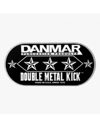 Danmar 210MKD Double Metal Kick Bass Drum Disc Impact Badge