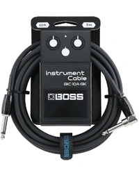 Boss BIC-10A-BK Instrument Cable 10ft / 3m Straight / Angled Black