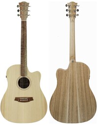Cole Clark FL1EC FL Dreadnought Acoustic Guitar Bunya/Maple