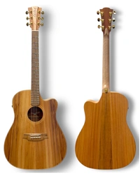 Cole Clark CCFL2EC-BLBL-AE Touring Series All Solid Blackwood Dreadnought Acoustic Guitar w/ Pickup