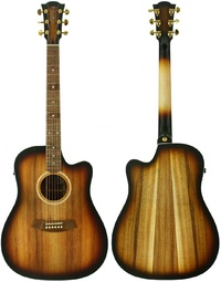 Cole Clark FL2EC FL Dreadnought Acoustic Guitar All Blackwood Sunburst