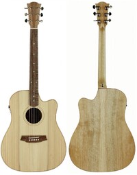 Cole Clark CCFL2EC-BM FL Dreadnought Acoustic Guitar Bunya/Queensland Maple