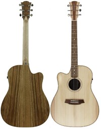 Cole Clark FL2EC FL Dreadnought Left-Handed Acoustic Guitar Bunya/Blackwood