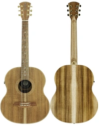 Cole Clark CCLL2E-BLBL Touring Series All Solid Blackwood Mini Acoustic Guitar w/ Pickup