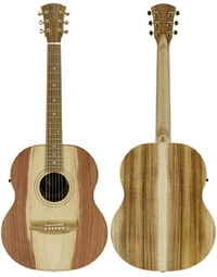 Cole Clark CCLL2E-RDBL Touring Series Solid Redwood / Blackwood Mini Acoustic Guitar w/ Pickup