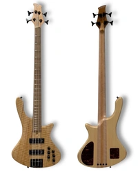 Cole Clark LLB4-FMA-AE Electric Bass Figured Mountain Ash Top