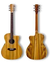 Cole Clark CCSAN1EC-CLCL Studio Series All Solid Camphor Laurel Grand Auditorium Acoustic Guitar w/ Pickup