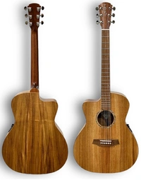 Cole Clark CCSAN1EC-LH-BLBL Studio Solid Blackwood Left-Handed Grand Auditorium Acoustic w/ Pickup
