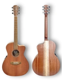 Cole Clark CCSAN1EC-RDM Studio Series Solid Redwood / Maple Grand Auditorium Acoustic Guitar w/ Pickup