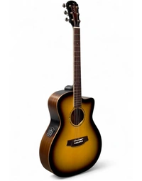 Cole Clark CCSAN1EC-SMAH-SUN Studio Series Solid European Spruce / African Mahogany Grand Auditorium Acoustic Guitar w/ Pickup Sunburst