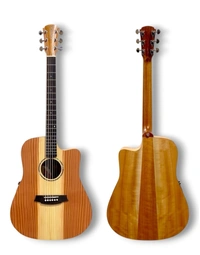 Cole Clark CCSFL1EC-RDM Studio Series Solid Redwood / Maple Dreadnought Acoustic Guitar w/ Pickup