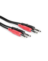 Hosa CSS201 Stereo Cable, Dual 1/4" TRS to Same, 1 m