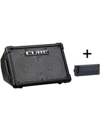 Roland CUBE-STEXBTY Cube Street EX Battery Powered Amp + NiMH Rechargeable Battery Bundle