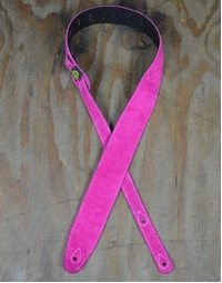 Colonial Leather Double Suede Strap Pink